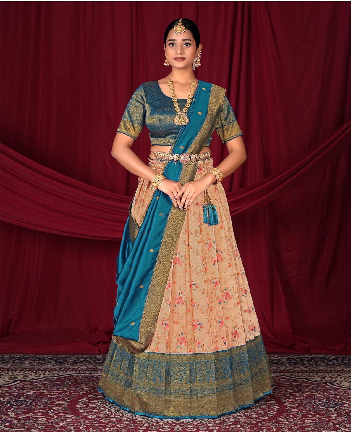 Latest Semi Stitched Banarasi Lehenga Choli