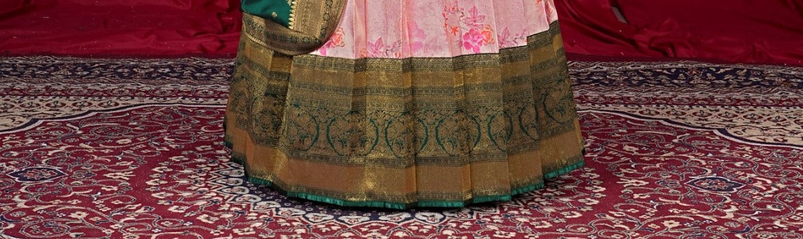 Latest Semi Stitched Banarasi Lehenga Choli