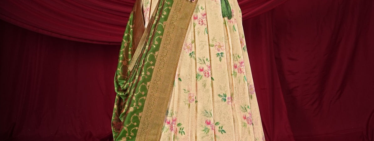 Latest Semi Stitched Banarasi Lehenga Choli