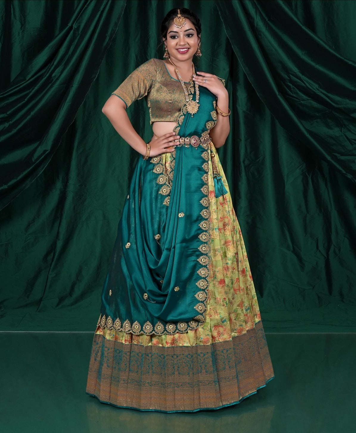 Latest Semi Stitched Banarasi Lehenga Choli