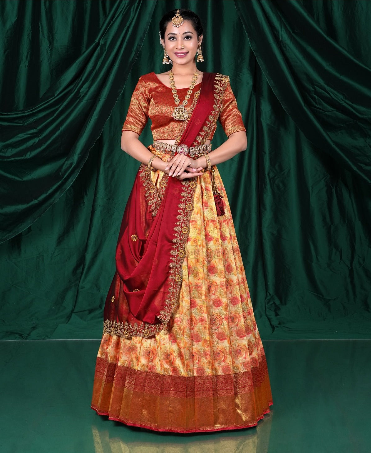 Latest Semi Stitched Banarasi Lehenga Choli