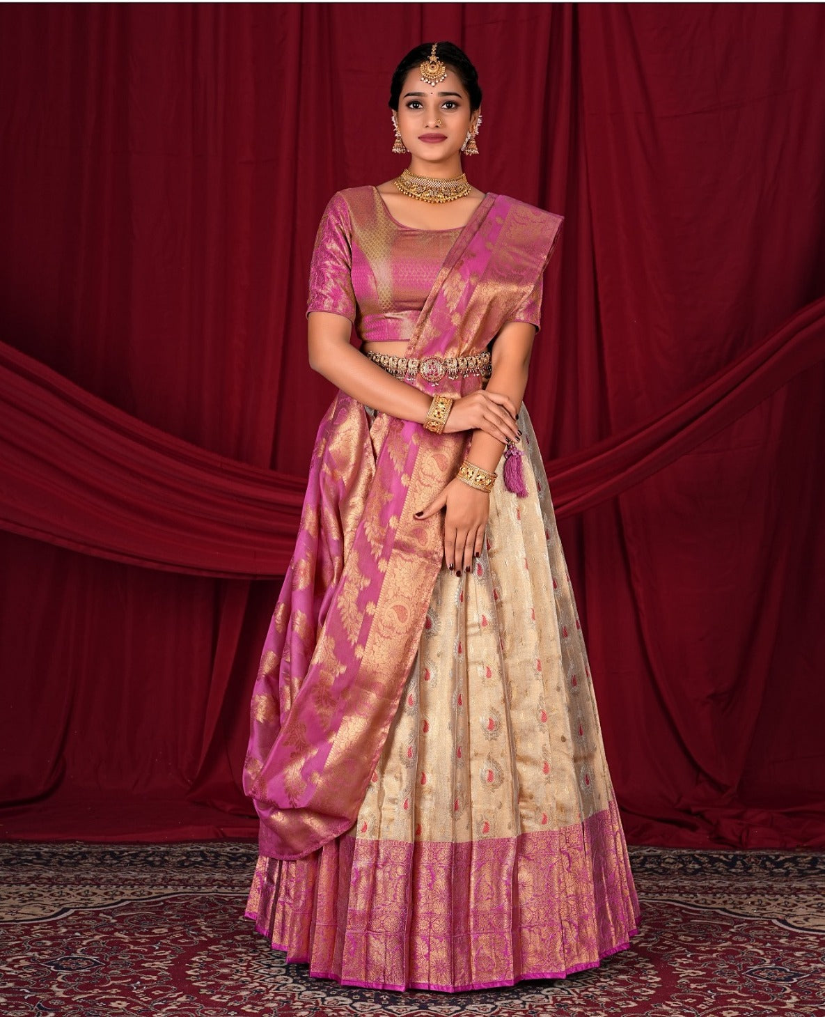 New Semi Stitiched Lehenga Choli