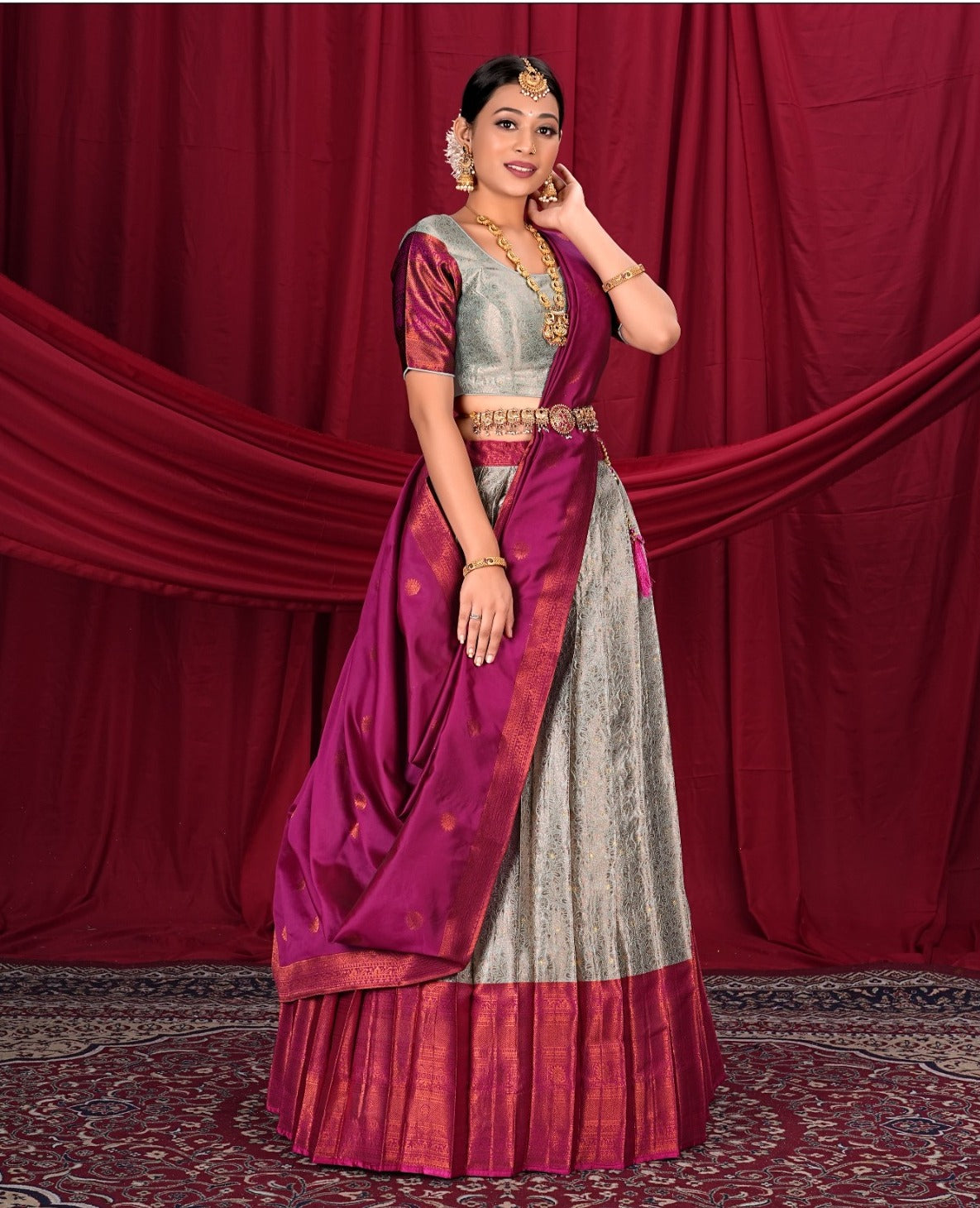 New Semi Stitiched Lehenga Choli