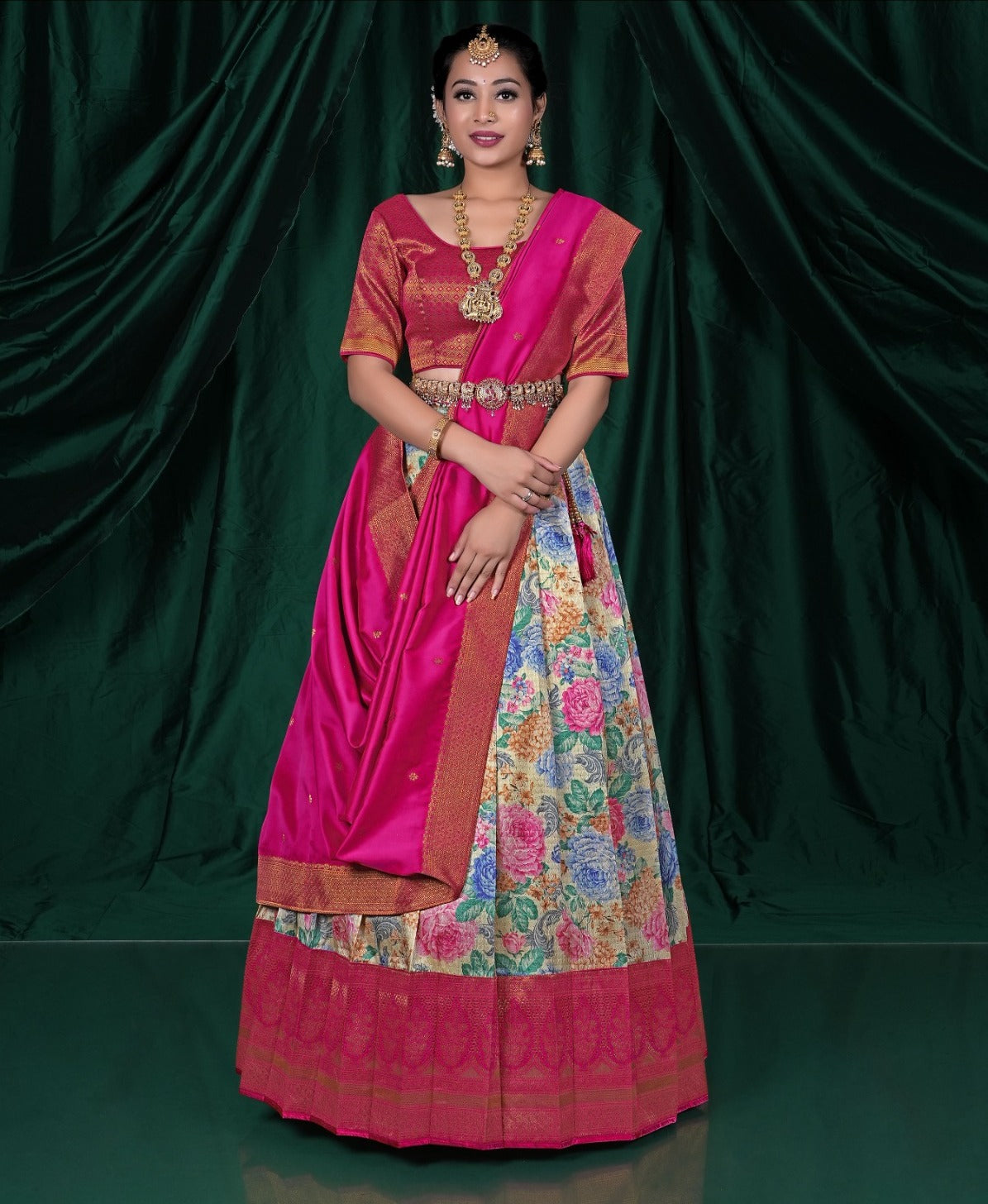 Latest Semi Stitched Banarasi Lehenga Choli