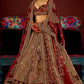 New Semi Stitiched Velvet Bridal Lehenga Choli