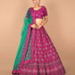 New Semi Stitiched Netted Lehenga Choli