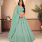 New Semi Stitiched Netted Lehenga Choli