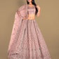 New Semi Stitiched Netted Lehenga Choli