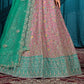 New Semi Stitiched Netted Lehenga Choli