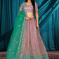 New Semi Stitiched Netted Lehenga Choli