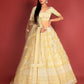 New Semi Stitiched Netted Lehenga Choli