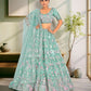 New Semi Stitiched Netted Lehenga Choli