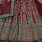 New Semi Stitiched Velvet Bridal Lehenga Choli