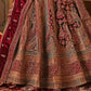 New Semi Stitiched Velvet Bridal Lehenga Choli