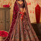 New Semi Stitiched Velvet Bridal Lehenga Choli