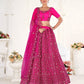 New Semi Stitiched Netted Lehenga Choli