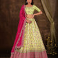 New Semi Stitiched Netted Lehenga Choli