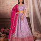 New Semi Stitiched Netted Lehenga Choli