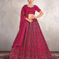 New Semi Stitiched Netted Lehenga Choli