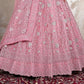 New Semi Stitiched Netted Lehenga Choli