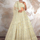 New Semi Stitiched Netted Lehenga Choli