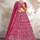 New Semi Stitiched Netted Lehenga Choli