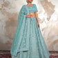 New Semi Stitiched Netted Lehenga Choli