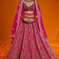 New Semi Stitiched Velvet Bridal Lehenga Choli