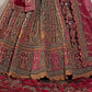 New Semi Stitiched Velvet Bridal Lehenga Choli