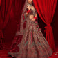 New Semi Stitiched Velvet Bridal Lehenga Choli