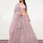 New Semi Stitiched Netted Lehenga Choli