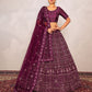 New Semi Stitiched Netted Lehenga Choli