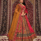 New Semi Stitiched Velvet Bridal Lehenga Choli