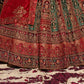 New Semi Stitiched Velvet Bridal Lehenga Choli