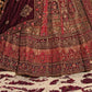 New Semi Stitiched Velvet Bridal Lehenga Choli