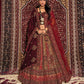 New Semi Stitiched Velvet Bridal Lehenga Choli