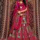 New Semi Stitiched Netted Lehenga Choli