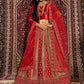 New Semi Stitiched Netted Lehenga Choli