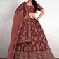 New Semi Stitiched Netted Lehenga Choli