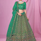 New Semi Stitiched Netted Lehenga Choli