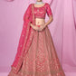 New Semi Stitiched Netted Lehenga Choli