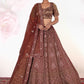 New Semi Stitiched Netted Lehenga Choli