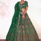 New Semi Stitiched Netted Lehenga Choli