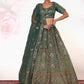 New Semi Stitiched Netted Lehenga Choli