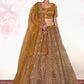 New Semi Stitiched Netted Lehenga Choli