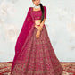 New Semi Stitiched Netted Lehenga Choli