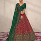 New Semi Stitiched Netted Lehenga Choli