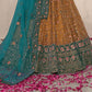 New Semi Stitiched Netted Lehenga Choli