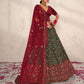 New Semi Stitiched Netted Lehenga Choli