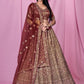 New Semi Stitiched Netted Lehenga Choli